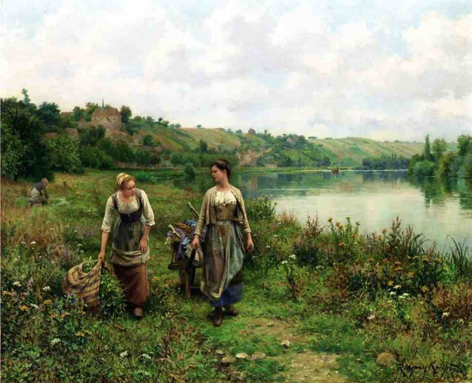 Daniel Ridgway Knight The Seine at Vernon